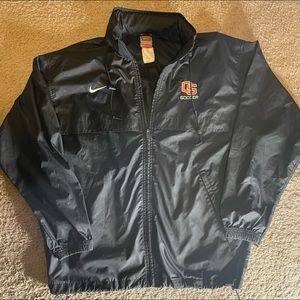 Black Oregon State Soccer wind breaker.